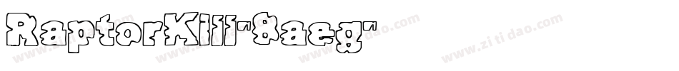 RaptorKill-8aeg字体转换