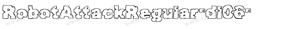 RobotAttackRegular-dl06字体转换
