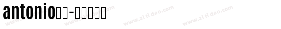 antonio字库字体转换