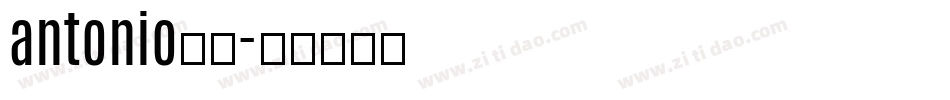 antonio字库字体转换