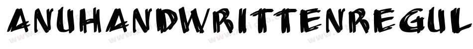 AnuHandwrittenRegular-qRK5字体转换