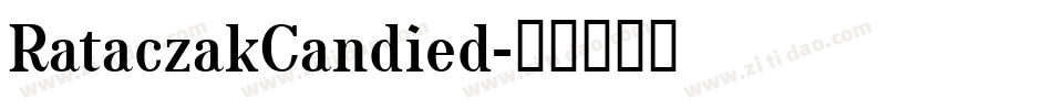 RataczakCandied字体转换