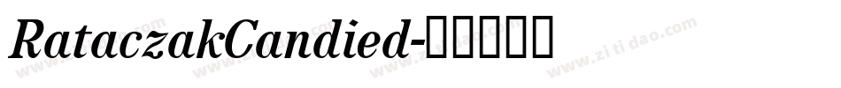 RataczakCandied字体转换