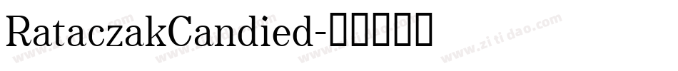 RataczakCandied字体转换