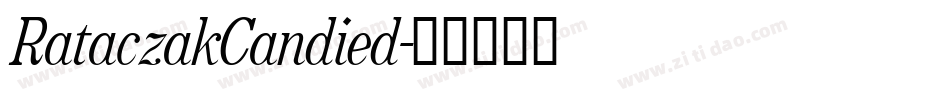 RataczakCandied字体转换