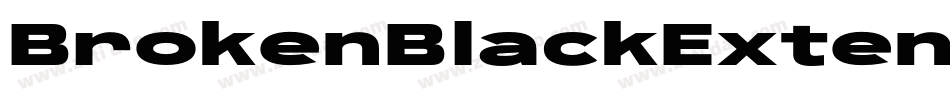 BrokenBlackExtendedOblique-oGm0字体转换