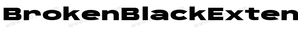 BrokenBlackExtendedOblique-oGm0字体转换
