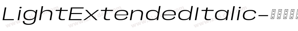 LightExtendedItalic字体转换