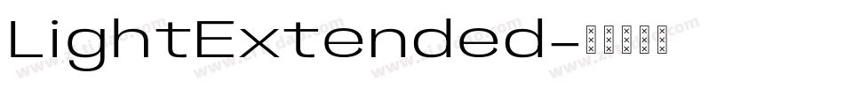 LightExtended字体转换