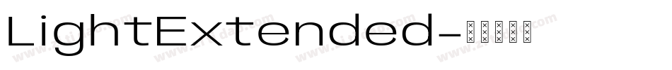 LightExtended字体转换