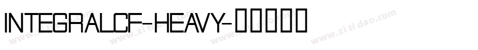 INTEGRALCF-HEAVY字体转换