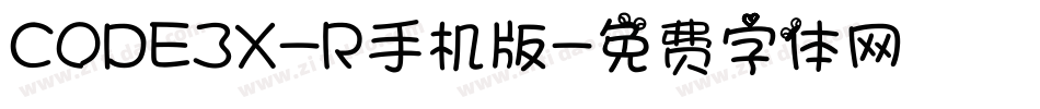 CODE3X-R手机版字体转换