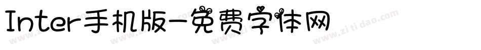 Inter手机版字体转换