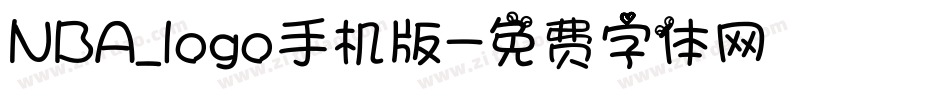 NBA_logo手机版字体转换