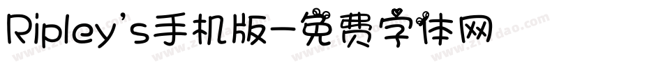 Ripley's手机版字体转换