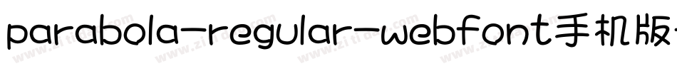 parabola-regular-webfont手机版字体转换