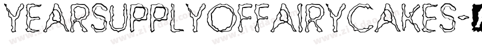 YEARSUPPLYOFFAIRYCAKES字体转换