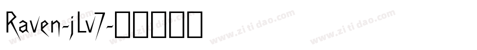 Raven-jLv7字体转换