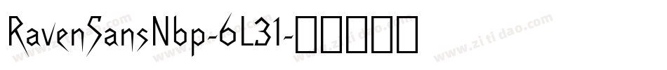 RavenSansNbp-6L31字体转换