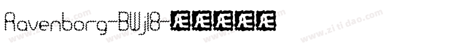 Ravenborg-BWjl8字体转换