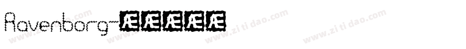 Ravenborg字体转换