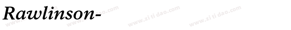 Rawlinson字体转换