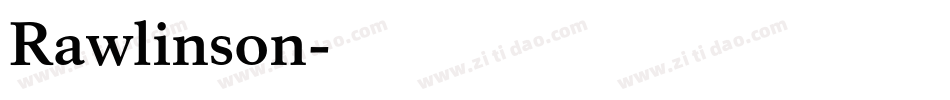 Rawlinson字体转换