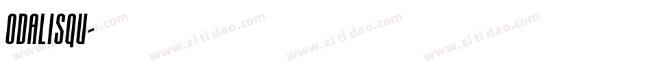 ODALISQU字体转换