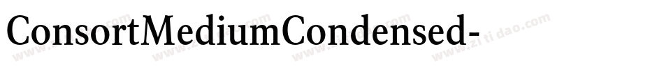 ConsortMediumCondensed字体转换
