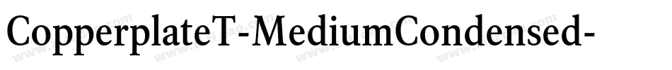 CopperplateT-MediumCondensed字体转换