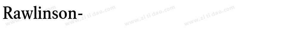 Rawlinson字体转换