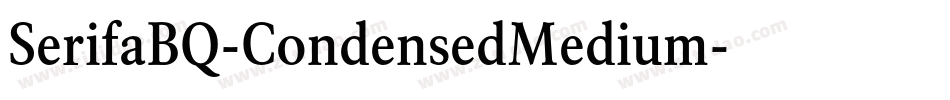 SerifaBQ-CondensedMedium字体转换