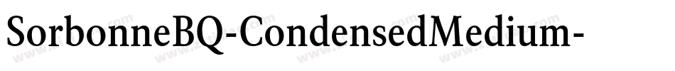 SorbonneBQ-CondensedMedium字体转换