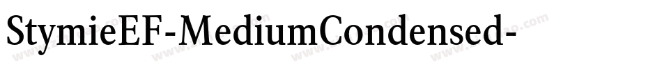 StymieEF-MediumCondensed字体转换