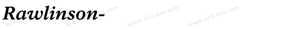 Rawlinson字体转换