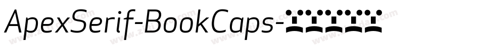 ApexSerif-BookCaps字体转换