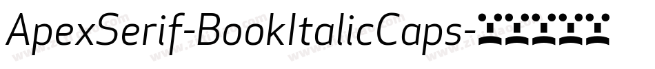 ApexSerif-BookItalicCaps字体转换