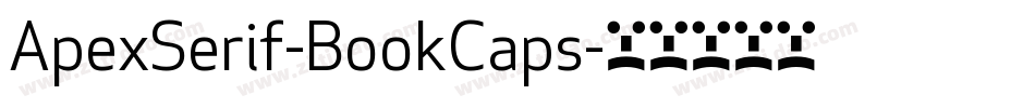 ApexSerif-BookCaps字体转换
