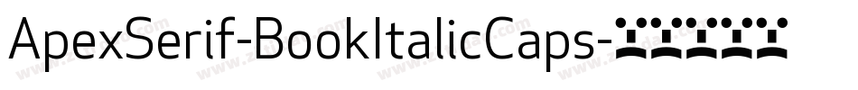 ApexSerif-BookItalicCaps字体转换