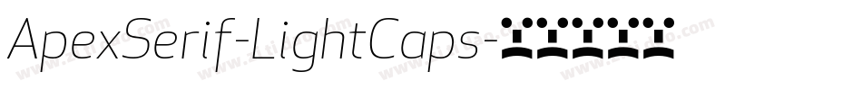 ApexSerif-LightCaps字体转换
