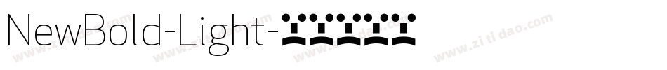 NewBold-Light字体转换