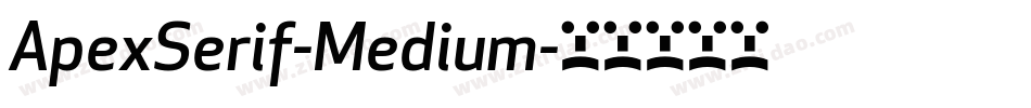 ApexSerif-Medium字体转换