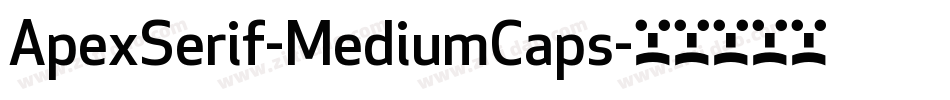 ApexSerif-MediumCaps字体转换
