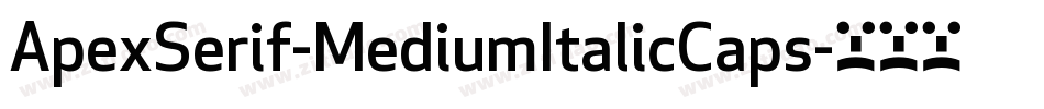 ApexSerif-MediumItalicCaps字体转换