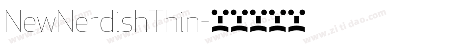NewNerdishThin字体转换