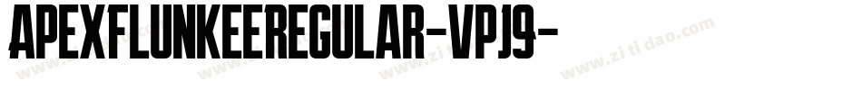 ApexFlunkeeRegular-vpJ9字体转换