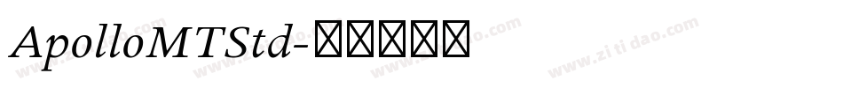 ApolloMTStd字体转换