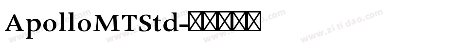 ApolloMTStd字体转换