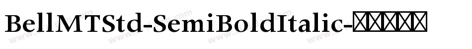 BellMTStd-SemiBoldItalic字体转换
