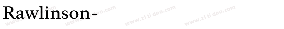 Rawlinson字体转换